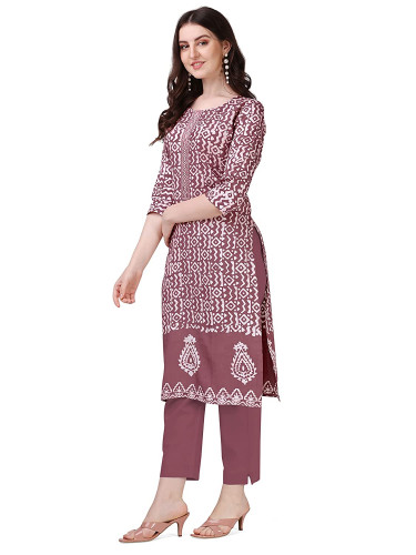 Keshu's Women Printed A-line Kurta